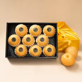상품 이미지: (농부들의수확)보자기동봉나주배 과일선물세트 고급 4호(7.5kg 9-10과)