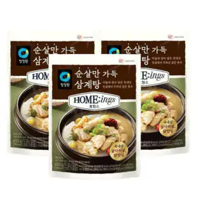 상품 이미지: 청정원 호밍스 순살만가득삼계탕 450g 3개