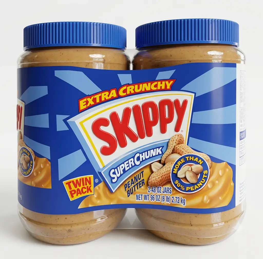 상품 이미지: 스키피 땅콩버터 청크 코스트코 피넛버터 크런치 대용량 1.36kg 2개