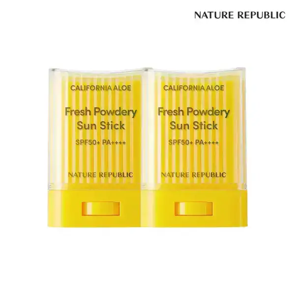 상품 이미지: [네이처리퍼블릭] 캘리포니아 알로에 보송 선스틱 SPF50+PA++++ 2개