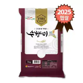 상품 이미지: 2025년 햅쌀 골든퀸3호 화성 수향미 5kg