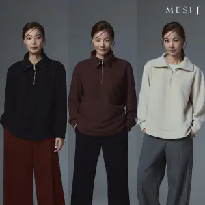 상품 이미지: (현대홈쇼핑)배우 윤소이가 선택한메시제이 포근 집업 블라우스 3종