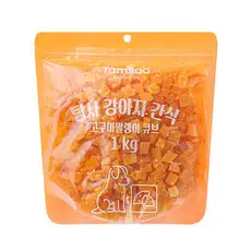 상품 이미지: 탐사 강아지 간식 고구마말랭이 큐브, 1kg, 1개, 고구마