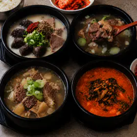 상품 이미지: 건더기듬뿍 순살갈비탕1kg+사태곰탕1kg+순대국1kg+얼큰들깨장어탕1kg(총4kg)