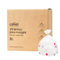 상품 이미지: 코멧 뽑아쓰는 분리수거 배접 비닐봉투, 100개, 30L