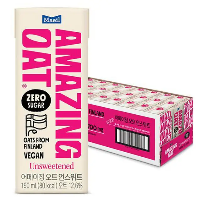 상품 이미지: 어메이징오트 언스위트, 190ml, 24개