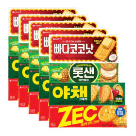 상품 이미지: 롯데제과 롯데 비스킷 4종 총 5세트