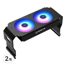상품 이미지: 쓰리알시스템 빙하 D50 ARGB 램 쿨러, 3RSYS D50(BLACK), 2개