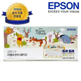 상품 이미지: 엡손 LW-K200DA10 곰돌이푸 라벨프린터+디즈니 라벨테이프 패키지 네이머 기본라벨 포함 - 엡손 공식 인증점