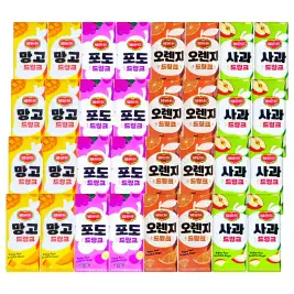 상품 이미지: 델몬트 드링크4종 혼합(사과,망고,포도,오렌지)x8 총32팩