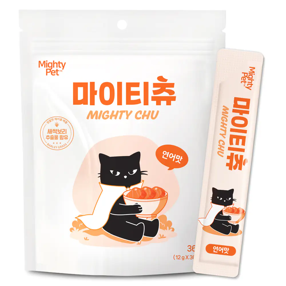 상품 이미지: 마이티펫 짜먹는 고양이 대용량 간식 마이티츄 연어, 360g, 1개