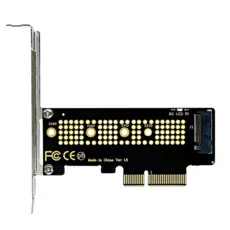 상품 이미지: M.2 NVME SSD PCIe 어댑터 카드 확장카드 PCI-E 4.0 X16/X8/X4 변환 M.2 인터페이스 메인보드용 컨버터 브라켓, 1개