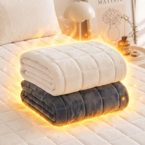 상품 이미지: 5도업 발열 장모 극세사 침대 누빔 패드 5size 2color