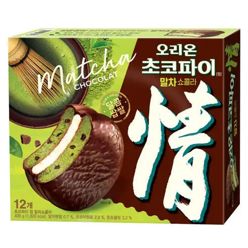 상품 이미지: 오리온초코파이 말차쇼콜라 12p, 408g, 1개