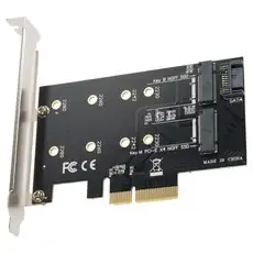 상품 이미지: 컴스 PCI Express 변환 컨버터 M.2 NGFF SSD KEY B&M to PCI-E 4x 변환 카드 써멀패드 PC 브라켓, SW751, 1개