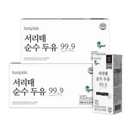 상품 이미지: [바디랩] 서리태 순수두유 99.9, 190ml, 24팩, 2박스