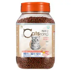 상품 이미지: 캐츠랑 전연령 고양이 비타플러스 건식사료, 닭+참치, 2kg, 1개