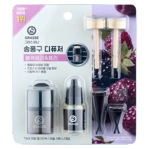 상품 이미지: 불스원 그라스 미니 송풍구 차량용 디퓨저 10ml