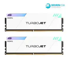 상품 이미지: AGI DDR5-6000 CL30 TURBOJET UD858 RGB 화이트 패키지 서린 (32GB(16Gx2))