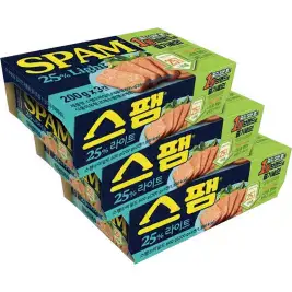 상품 이미지: [CJ] 스팸 25% 라이트 200g, 3입, 3개
