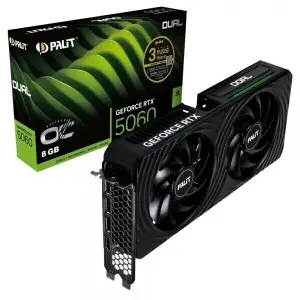 상품 이미지: PALIT 지포스 RTX 5060 DUAL OC D7 8GB 이엠텍