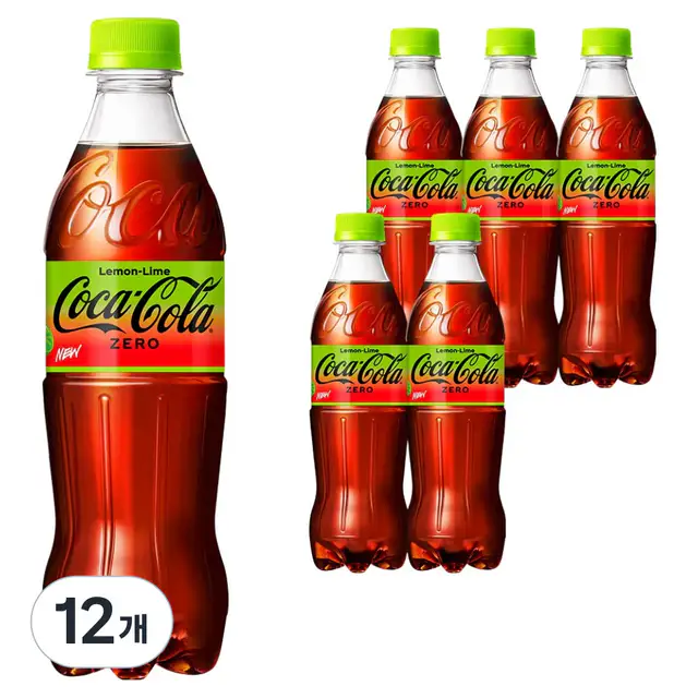 상품 이미지: 코카콜라 제로 레몬라임, 12개, 500ml