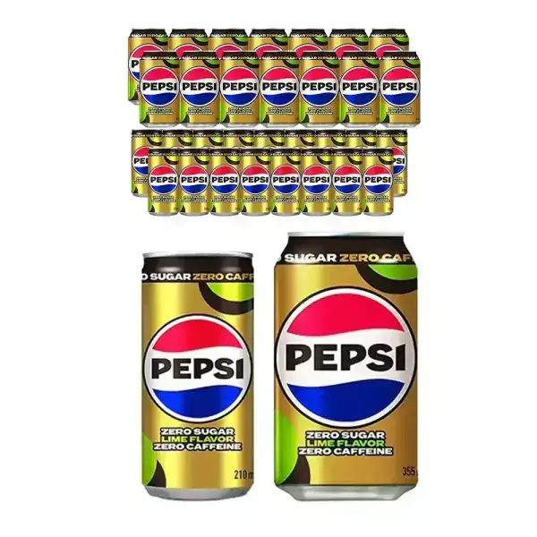 상품 이미지: 펩시 제로슈거 라임향 제로카페인 올인원팩 (210ml, 18입 +355ml, 15입), 1개