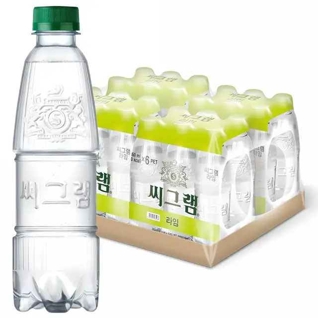 상품 이미지: 씨그램 라임 무라벨, 350ml, 24개