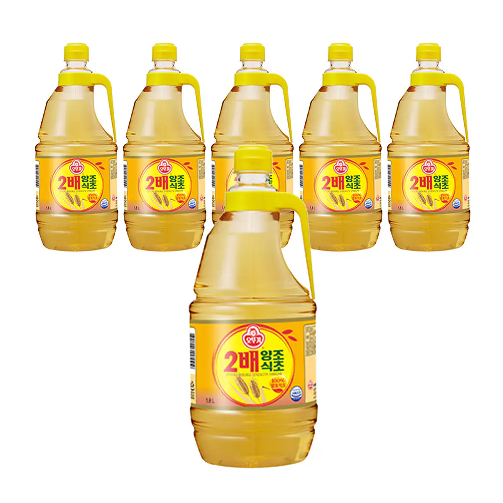 상품 이미지: 오뚜기 2배 양조식초 1.8L, 6개