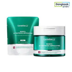상품 이미지: (현대홈쇼핑)센텔리안24 마데카 더블 타이트닝 앰플 패드 1개+리필 60매 1개 모공 피부 탄력 미백 주