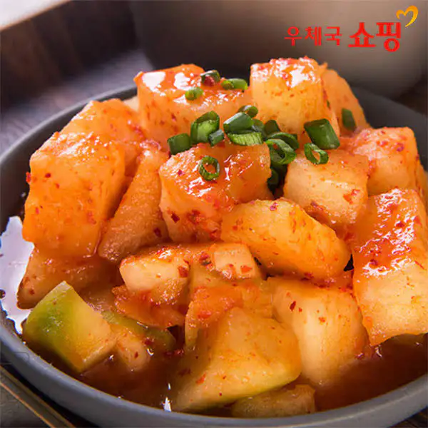 상품 이미지: [우체국쇼핑] 급식납품 담채원 깍두기/석박지 1kg+1kg, 포기김치 2kg