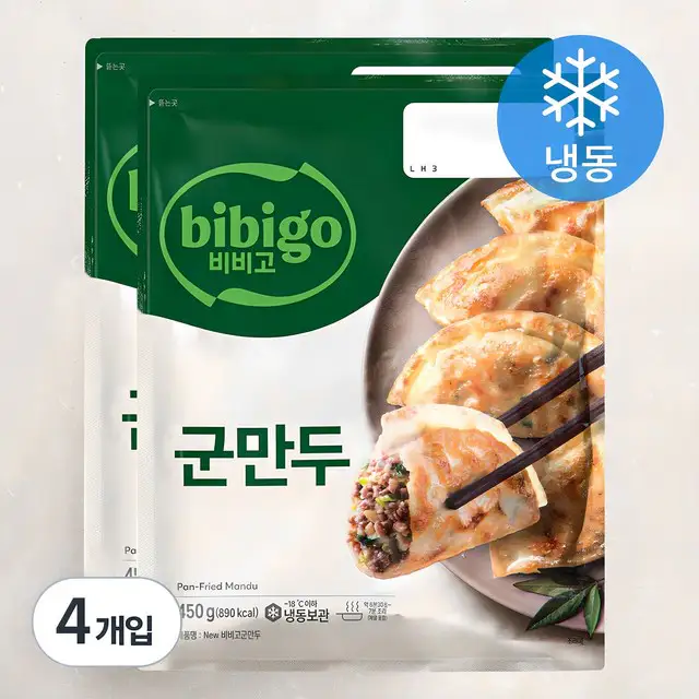 상품 이미지: 비비고 군만두 (냉동), 450g, 4개입