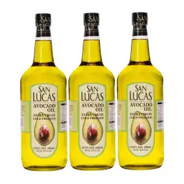 상품 이미지: San-Lucas 아보카도 오일 1L x 3병 엑스트라버진 냉압착 HASS 외