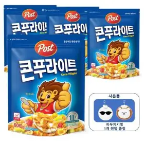 상품 이미지: 포스트 콘푸라이트 600g x 4개입 +파우치키링 (종류선택X)