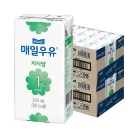 상품 이미지: (매일)S매일 멸균우유 저지방 1% 200ml 48팩