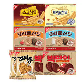 상품 이미지: (레트로에디션)산도161g2개 +하임142g2개+빅파이216g2개+죠리퐁74g2개