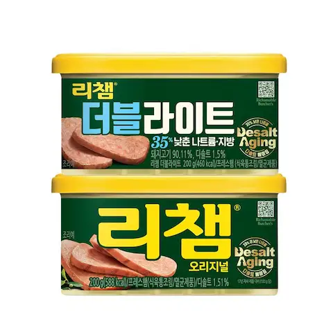상품 이미지: 리챔오리지널 200g*8캔+더블라이트 200g*8캔