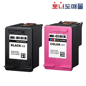 상품 이미지: 호환 INK-M185 C185 세트 SL-J1680 J1780 W DW 잉크 재생 M185XL C185XL 대용량+LED라이트증정
