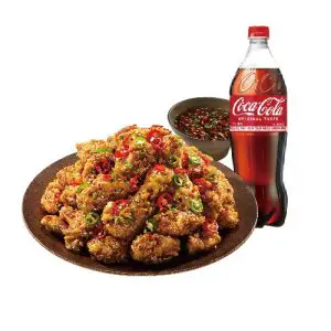 상품 이미지: (노랑통닭) (순살/뼈)칼칼한청양치킨+콜라1.25L