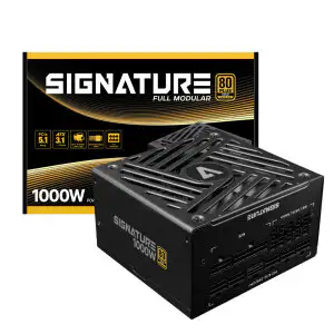 상품 이미지: AONE 시그니처 1000W 80PLUS 골드 풀모듈러 ATX 3.1 (PCIE 5.1) 블랙