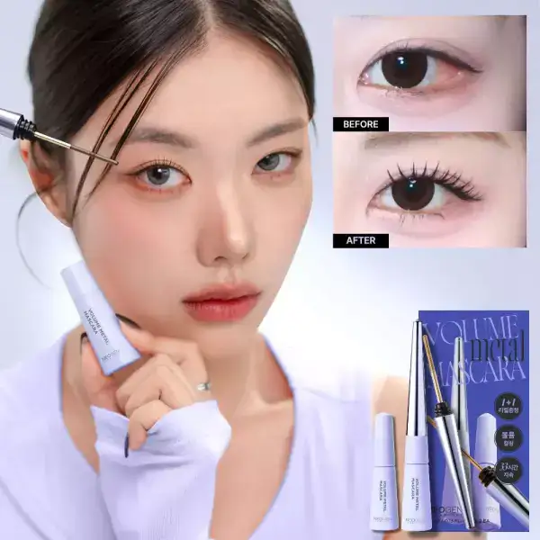 상품 이미지: 번짐없는 볼륨 4000만뷰 볼륨 메탈 마스카라 33시간 철벽컬 유지 4000만뷰 틱톡 화제의 마스카라