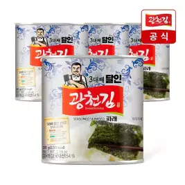 상품 이미지: [광천김] 3대째 달인 파래김 캔김 30g 5개