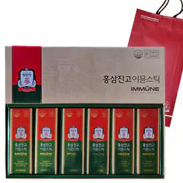 상품 이미지: 정관장 홍삼진고 이뮨스틱 10g x 30포 선물세트/쇼핑백포함 무료