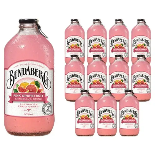 상품 이미지: 분다버그 핑크 그레이프푸르트 탄산음료, 375ml, 12개