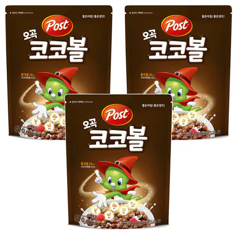 상품 이미지: 포스트 오곡 코코볼 시리얼, 570g, 3개