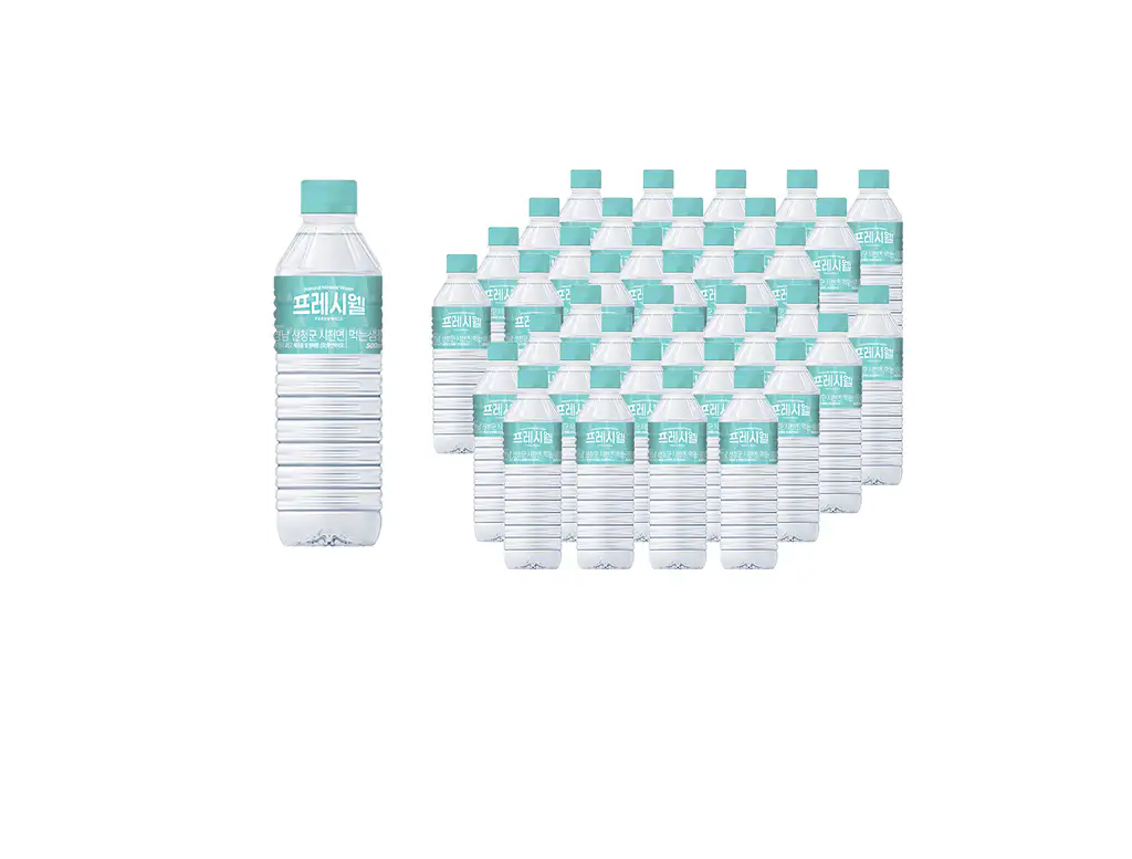상품 이미지: (특가행사 무료배송)프레시웰 500ml X 80 (유라벨/무라벨 랜덤 발송)