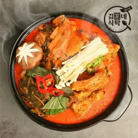 상품 이미지: 김가네 식탁 감자탕 5kg(9-10인분)+겨자소스 증정/국내산 돈등뼈