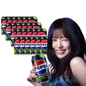 상품 이미지: 펩시제로 라임 355ml 24캔 제로칼로리 / 다이어트 콜라 / 청량음료 / 탄산음료 / 탄산 / 제로음료