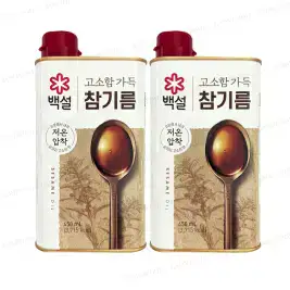 상품 이미지: 백설 고소함 가득 참기름 450ml 2개