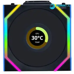 상품 이미지: 서린공식 LIAN LI UNI FAN SL Wireless LCD 120 리버스 블랙 1팩